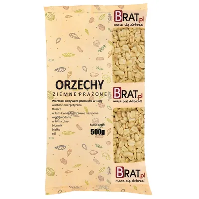 Obrázok produktu pre Pražené arašidy 500g Brat.pl