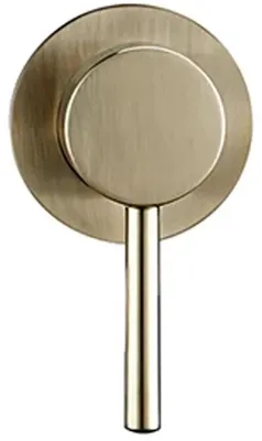 Immagine prodotto di Wandarmatur - Modello 1085 - Miscelatore monocomando per acqua calda e fredda - Corpo in ottone con cartuccia in Vetroceramica - Montaggio a foro singolo - Finitura oro spazzolato