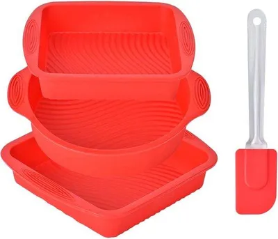Produktbild von Famanu Backform Set – Vielseitige Formen aus hochwertigem Silikon – 3-teilig