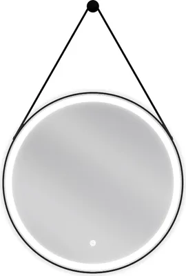Immagine prodotto di Mexen Reni specchio da bagno retroilluminato, rotondo 60 cm, LED 6000K, antivapore, cornice nera - 9812-060-060-611-70