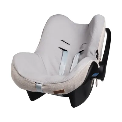 Image de Housse pour siège auto Maxi-Cosi 0+, motif "Sparkle" or et ivoire, pour fille, dimensions : 54 x 42 x 2 cm, couleur : blanc