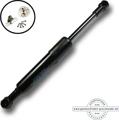 Produktbild von Gasdruckfeder Ersatz LIFT-O-MAT 380N mit Beschlag Gasdruckdämpfer Kesseböhmer mit Aufnahme aus Metall Schwarz