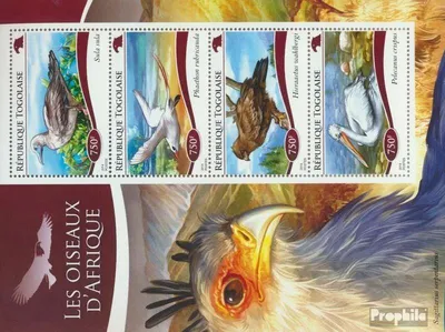 Produktbild von Briefmarken Togo 2014 Mi 6416-6419 Kleinbogen (kompl. Ausgabe) postfrisch Vögel