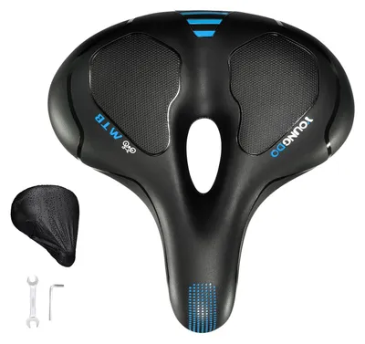 Image de Selle de vélo ergonomique avec housse étanche et mousse à mémoire de forme