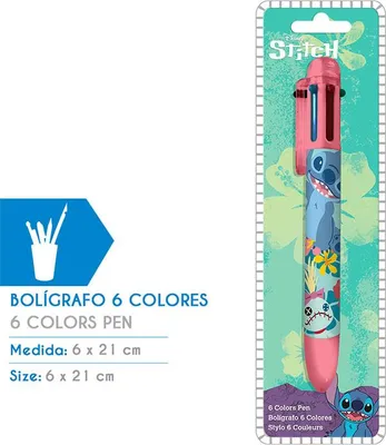 Produktbild von Disney Lilo & Stitch 6-farbiger Stift – Toller Multistift für Fans