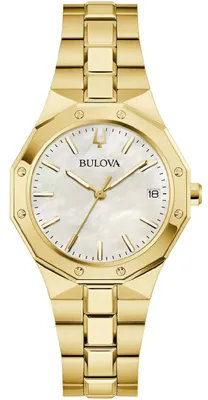 Produktbild von Bulova Damen Armbanduhr 97M119 Quarz analog Saphirglas 41 mm 10 ATM Datum