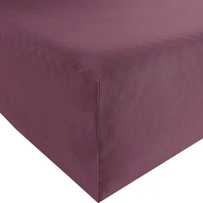 Produktbild von Erwin Müller Spannbettlaken Murnau" aubergine 90x190 cm - 100x200 cm"