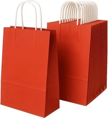Obrázek produktu pro Papírová dárková taška, balení 240 x 100 x 320, ČERVENÁ, 10 kusů