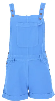 Produktbild von Goa Shorts, Latzshorts, Boho Latzhose, Kurzer Jumpsuit - Kornblumenblau, Damen, Baumwolle, Größe: XL