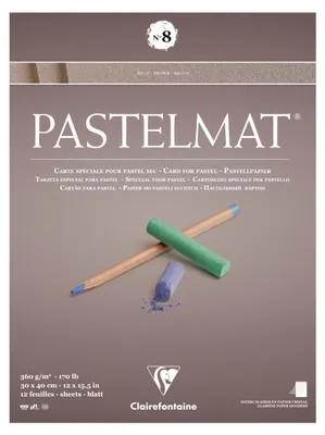 Image de Clairefontaine Pastelmat n° 8 30 x 40 12 feuilles 360 g 96015C