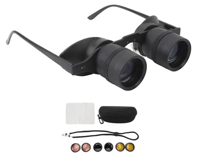 Produktbild von Fernglas-Brille, 3-facher Zoom mit polarisierter Linse, freihändig verstellbares optisches HD-Teleskop zum Angeln, Vogelbeobachtung
