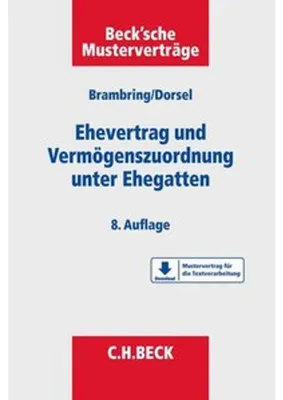 Obrázok produktu pre Ehevertrag und Vermögenszuordnung unter Ehegatten