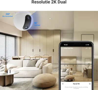Produktbild von Überwachungskamera - WLAN-Überwachungskamera - Kamerabeobachtung - mit 360° - Dual-Objektiv - 3MP + 3MP