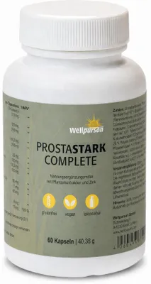 Produktbild von Wellpursan ProstaStark Complete - 60 Kapseln mit Kürbiskern, Sägepalm, Granatapfel