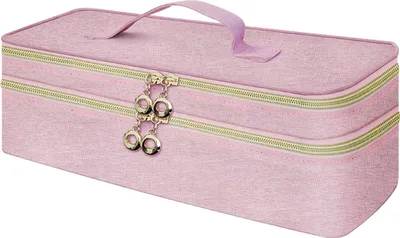 Produktbild von Aufbewahrungstasche Für Haartrockner 1 Stück, Rosa Doppellagig, Staubschutz Für Badezimmer Und Reise