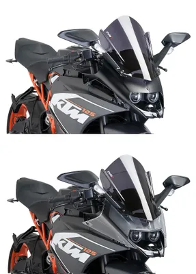 Produktbild von Windschild Puig Z-Racing-Scheibe mit ABE für KTM RC125, RC390 Bj. 2014 - 2021