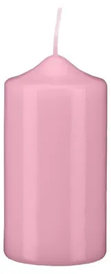 Produktbild von Spitzkopf Stumpen Kerzen Rosa 25 x Ø 8 cm, 6 Stück