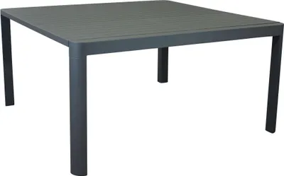Immagine prodotto di Milani Home - tavolo da giardino allungabile, alluminio, 8 posti, antracite, piano 100/150 x 150 cm