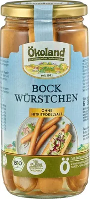 Produktbild von ökoland Bockwürstchen 180g