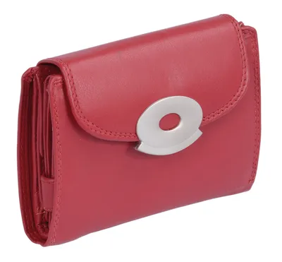 Produktbild von LEAS Damenbörse mit RFID Schutzfolie Echt-Leder, rot 13x10x3,5cm (LxBxH) Ladies-Collection