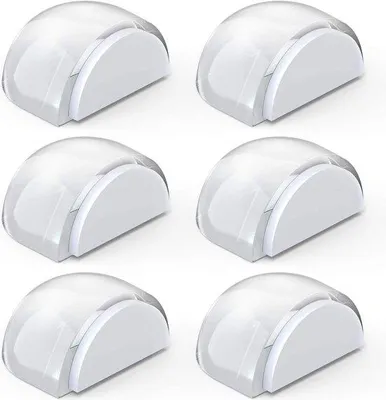 Produktbild von Famanu Tür- und Wandstopper Set von 6 Stück - Transparent