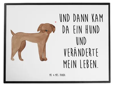 Produktbild von Mr. & Mrs. Panda Schreibunterlage Hund Dogge - Weiß - Geschenk, schreibtischunterlagen, Unterlage Schreibtisch, Süß, Schreibtischauflage, Hunde, schreibtischauflagen