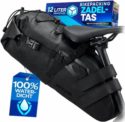 Obrázok produktu pre Zadný vak na bicykel (bikepacking) – objem 12 litrov – 100% vodotesný
