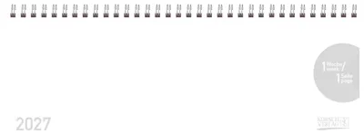 Produktbild von Tischkalender quer Classic Colourlux 2027 weiß