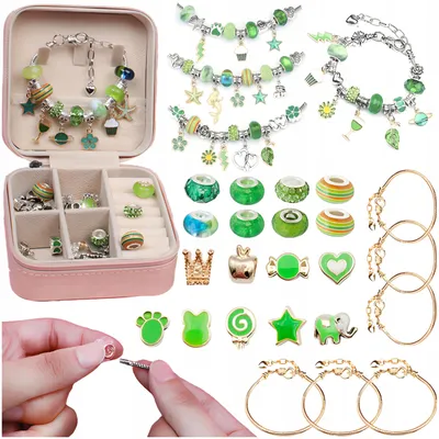 Produktbild von DK Schmuckbastelset Perlen, Schmuckdose, Geschenk für Mädchen