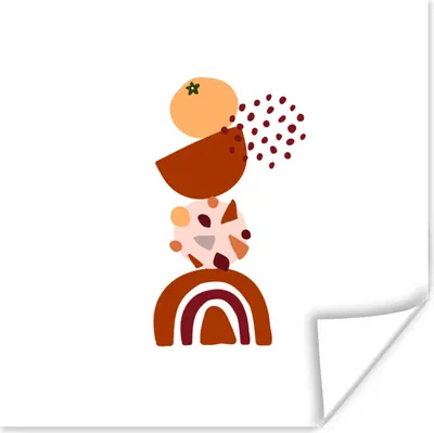 Produktbild von MuchoWow® Poster Winter - Design - Abstrakt 50x50 cm - Wohnzimmerdekoration