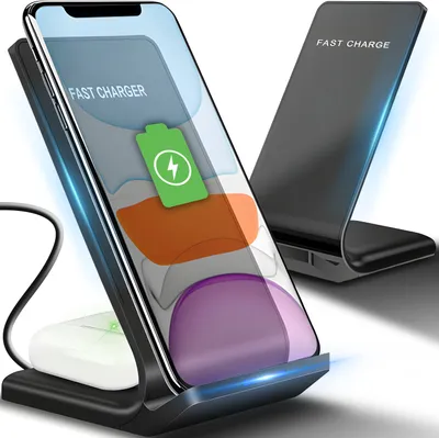 Produktbild von Wireless Charger Qi Induktive Handy Ladegerät Kabellos Induktion Ladestation Smartphone Kabelloses Ladegerät für iPhone 15 14 13 Samsung Retoo