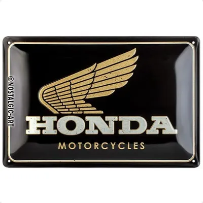 Obrázok produktu pre Nostalgic-Art - Blechschild 20 x 30cm - Honda MC - Motocykle Gold