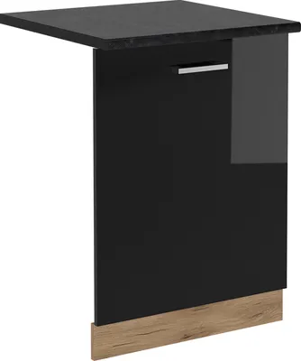 Image de Façade de lave-vaisselle Vicco R-Line Noir Haute brillance 60cm , PT Anthracite, Model 54964