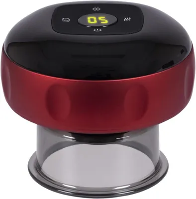 Productafbeelding van Elektrisch Massage Apparaat - Cupping Cups Set - Cellulitis Behandelen - 72 standen - 18 x 135 cm - Rood