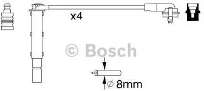 Produktbild von Bosch Zündleitungssatz  0 986 357 090
