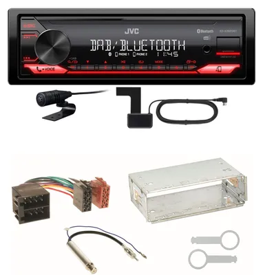 Produktbild von JVC KD-X282DBT Bluetooth Einbauset für Golf 4 Passat 3B Polo 6N 9N Lupo