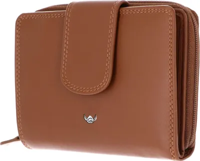 Zdjęcie produktu dla Portfel skórzany Golden Head Polo RFID Protect zip 3331 Cognac brązowy