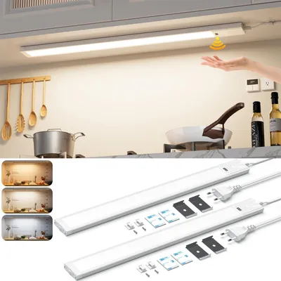 Productafbeelding van 2 stuks onderbouwlamp keuken, LED, 41 cm, verlichting voor keukenkastjes