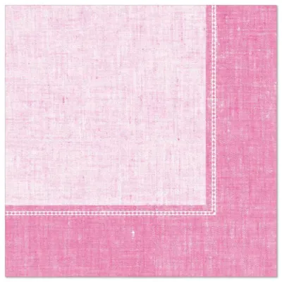 Produktbild von Servietten "ROYAL Collection" 1/4-Falz 40 cm x 40 cm rosa "Linum"