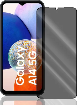 Produktbild von Anti Spy Panzer Folie für Samsung Galaxy A14 / A14 5G Privacy Displayschutzfolie Sichtschutz Glasfolie Schutzglas