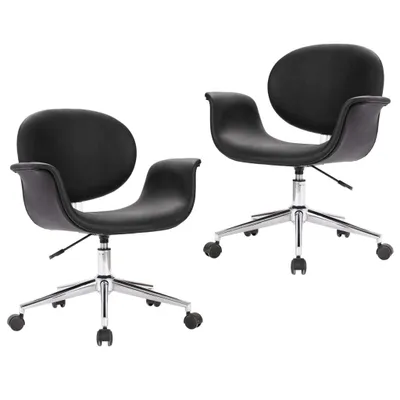 Produktbild von VidaXL 3054854, Baumwolle, Kunstleder, Metall, Polyurethan (PU), Polywood, 670 mm, 620 mm, 80 cm, 87,5 cm, 42 cm