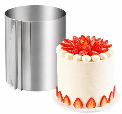 Produktbild von Pronett Verstellbarer Tortenring 20 cm Kuchenform 16-30 cm