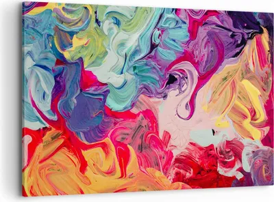 Produktbild von Bild auf Leinwand - Leinwandbild - Abstraktion modern - 120x80cm - Wand Bild - Wanddeko - Leinwanddruck - Bilder - Kunstdruck - Wanddekoration - Leinwand bilder - Wandkunst - AA120x80-3877