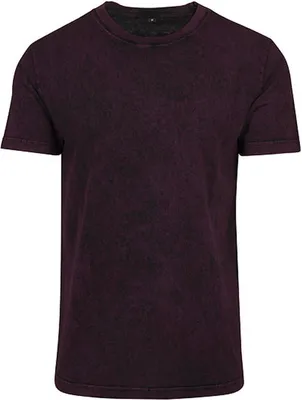 Immagine prodotto di Build Your Brand BY070 | T-shirt da uomo lavata con acido - Colore: Nero bacato - Taglia: M