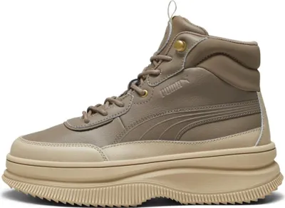 Produktbild von PUMA MAYRA Damenschuhe braun/beige aus Leder und Kunstleder für Freizeit und kaltes Wetter