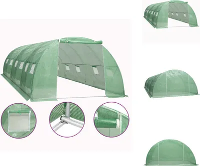 Produktbild von vidaXL Gewächshaus 24 m² 6x4x2 m -  Gewächshäuser