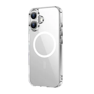 Produktbild von Handyhülle Schutzhülle für Apple iPhone 16 Plus Hülle kompatibel mit MagSafe Transparent Silikon Case