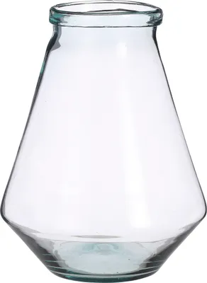 Produktbild von Mica Decorations Jive Vase - H30 x Ø23.5 cm - Recyceltes Glas - Transparent