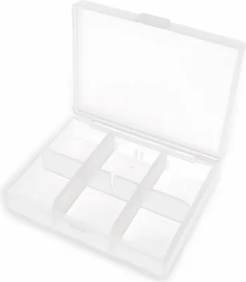 Produktbild von Sortimentsbox, 84x63x20, 6 Fächer, PP, transparent