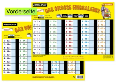 Produktbild von TimeTEX Zaubertafel "Mathematik" Großes 1 x 1